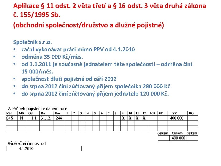 Aplikace § 11 odst. 2 věta třetí a § 16 odst. 3 věta druhá