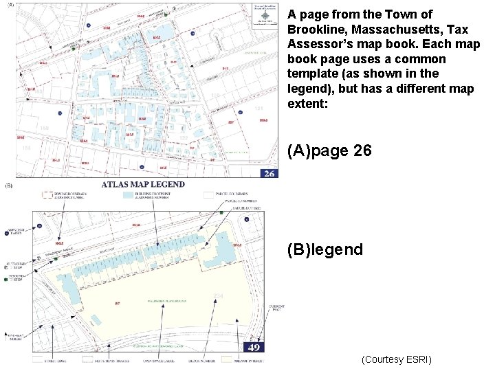 A page from the Town of Brookline, Massachusetts, Tax Assessor’s map book. Each map