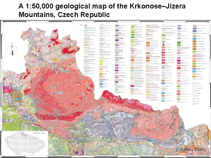 A 1: 50, 000 geological map of the Krkonose–Jizera Mountains, Czech Republic (Courtesy ESRI)