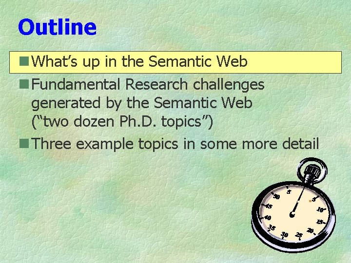 Fundamental Research challenges generated by the Semantic Web