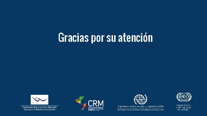 Gracias por su atención 