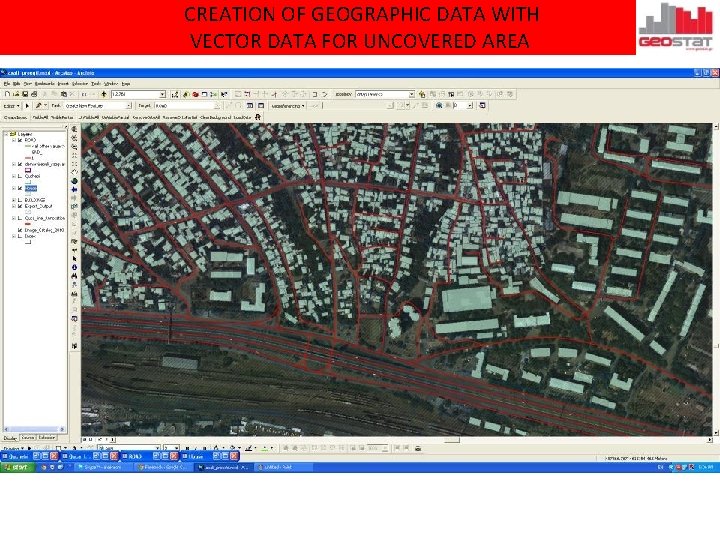 CREATION OF GEOGRAPHIC DATA WITH VECTOR DATA FOR UNCOVERED AREA 