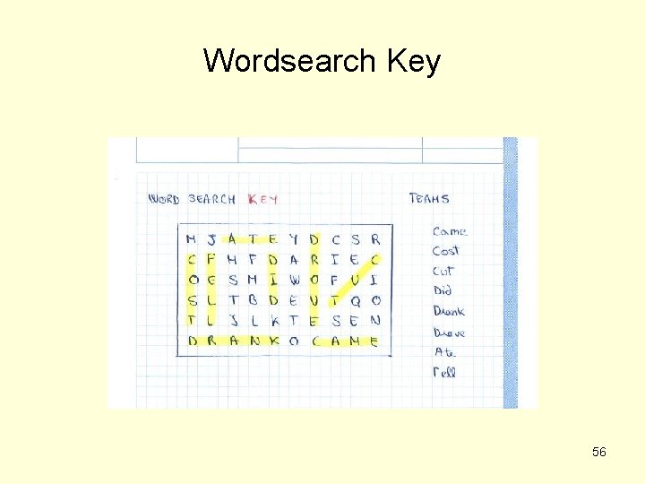 Wordsearch Key 56 