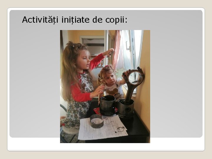 Activități inițiate de copii: 