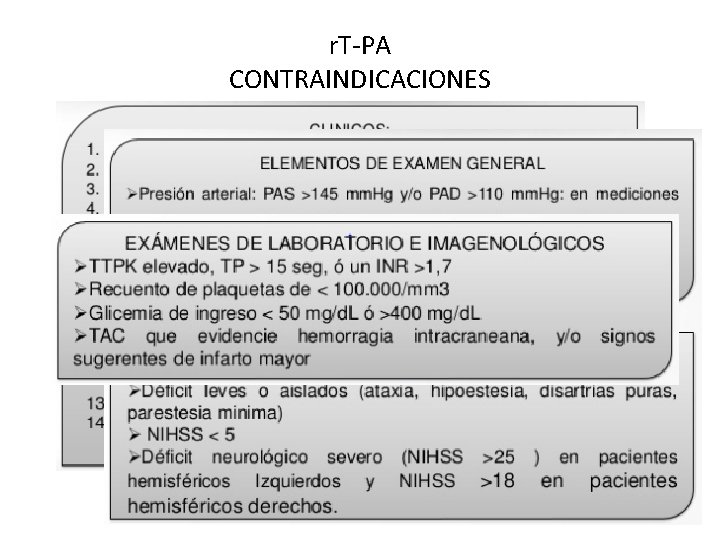 r. T-PA CONTRAINDICACIONES 