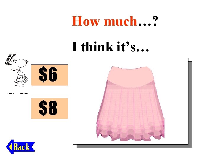 How much…? I think it’s… $6 $8 