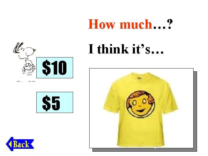 How much…? I think it’s… $10 $5 