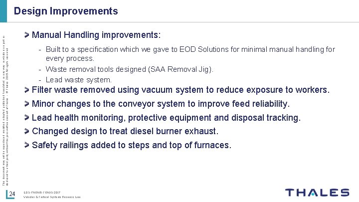 Design Improvements This document may not be reproduced, modified, adapted, published, translated, in any