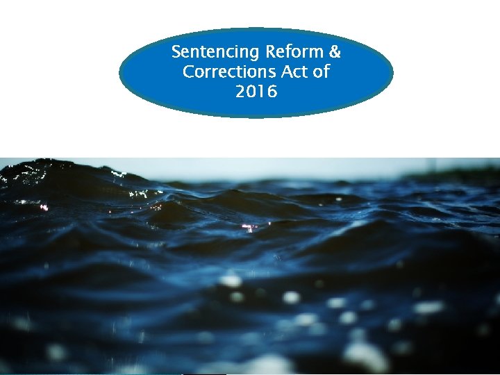 Sentencing Reform & Corrections Act of 2016 
