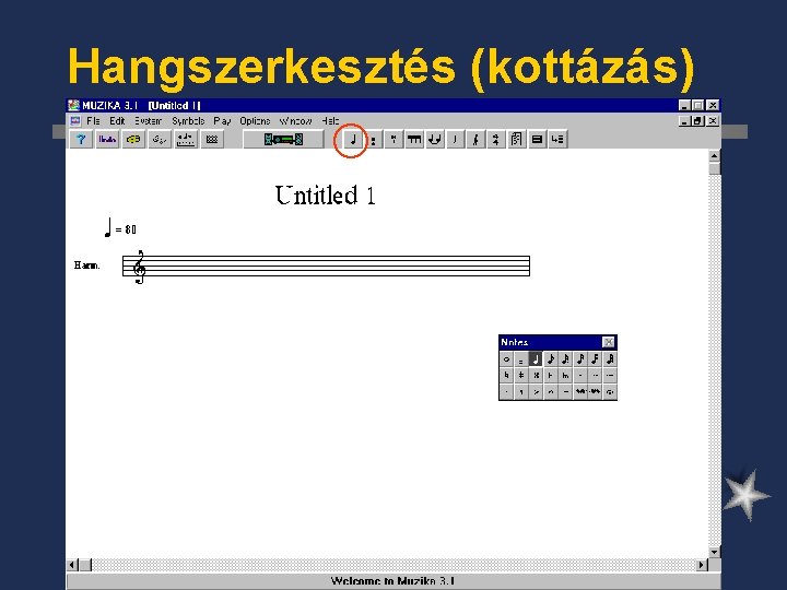 Hangszerkesztés (kottázás) 