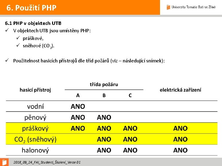 6. Použití PHP 6. 1 PHP v objektech UTB ü V objektech UTB jsou