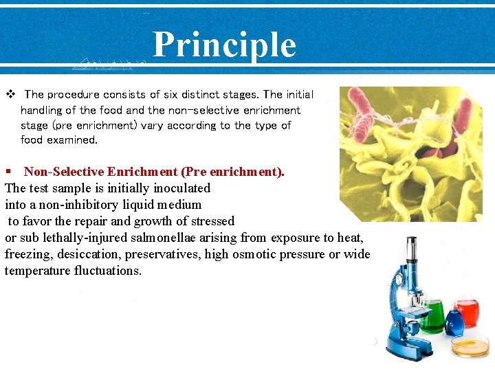 Principle v The procedure consists of six distinct stages. The initial handling of the
