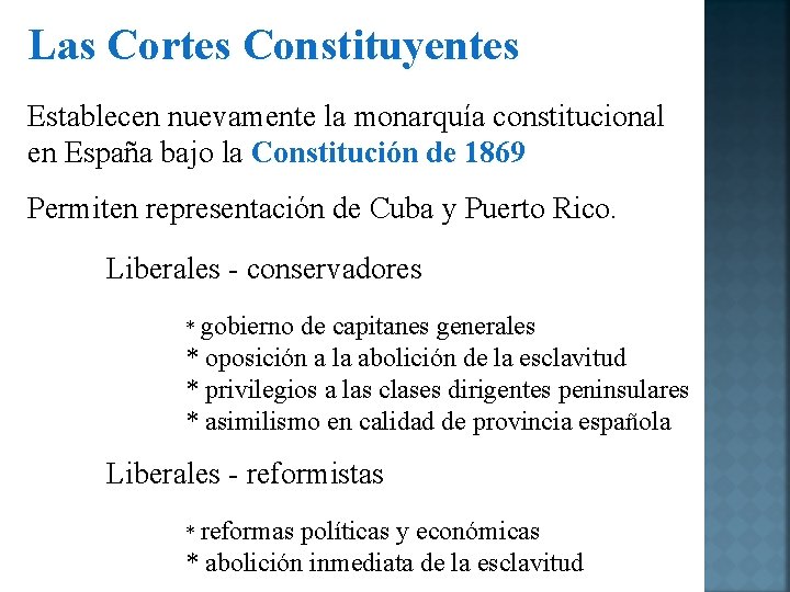 Las Cortes Constituyentes Establecen nuevamente la monarquía constitucional en España bajo la Constitución de