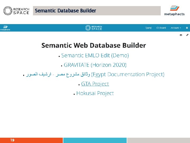 Semantic Database Builder 19 