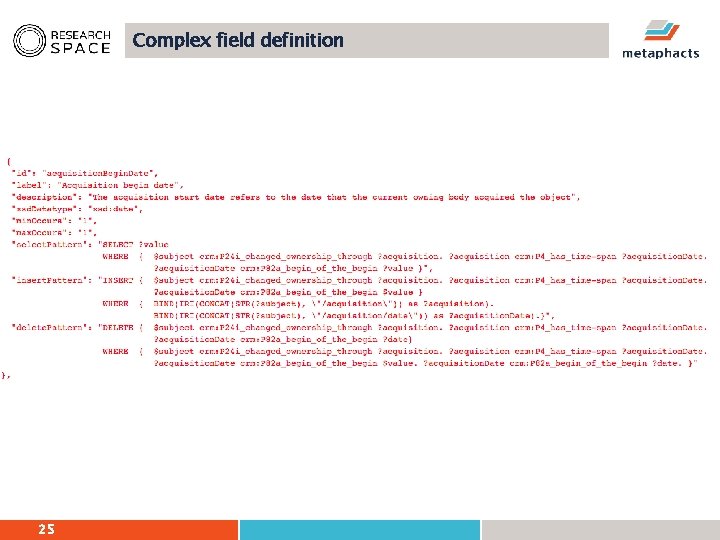 Complex field definition 25 