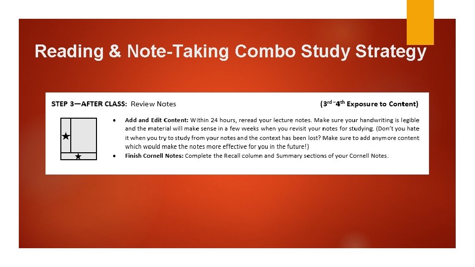 Reading & Note-Taking Combo Study Strategy 