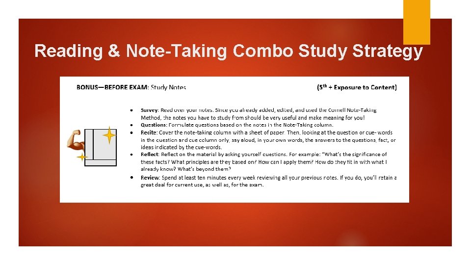 Reading & Note-Taking Combo Study Strategy 