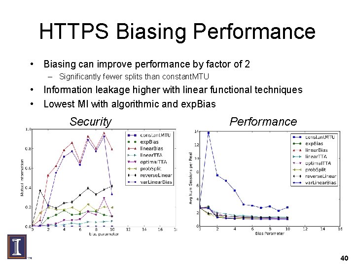 HTTPS Biasing Performance • Biasing can improve performance by factor of 2 – Significantly