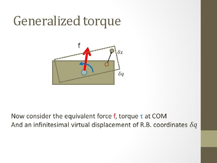 Generalized torque f 