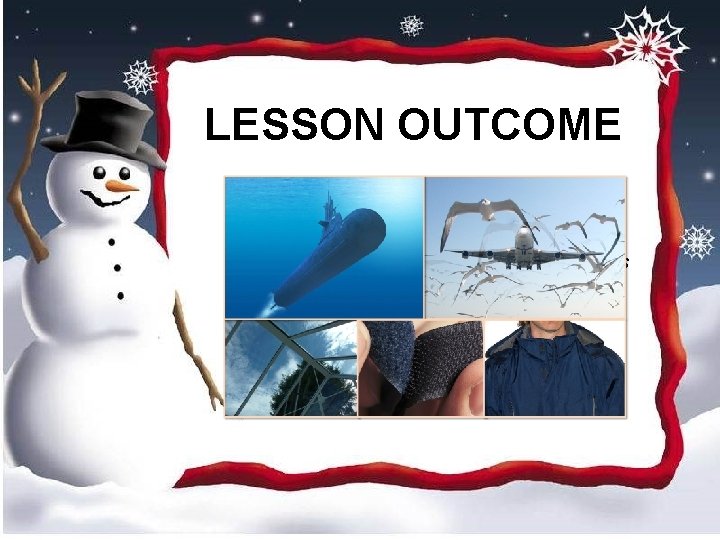 LESSON OUTCOME What have you learnt today? I have learnt about how animals and