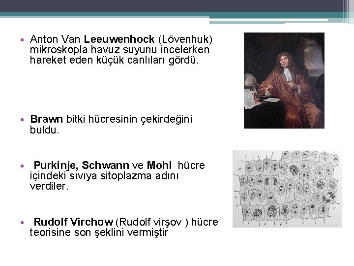  • Anton Van Leeuwenhock (Lövenhuk) mikroskopla havuz suyunu incelerken hareket eden küçük canlıları