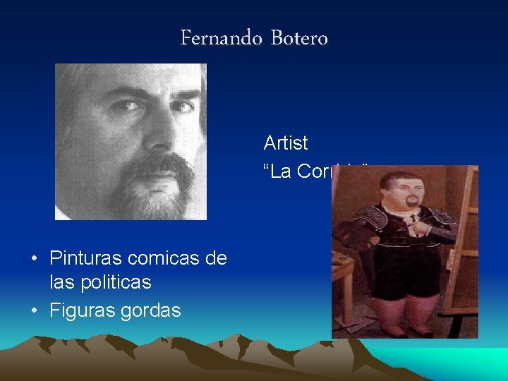 Fernando Botero Artist “La Corrida” • Pinturas comicas de las politicas • Figuras gordas