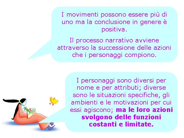 I movimenti possono essere più di uno ma la conclusione in genere è positiva.