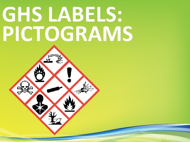 GHS LABELS: PICTOGRAMS 