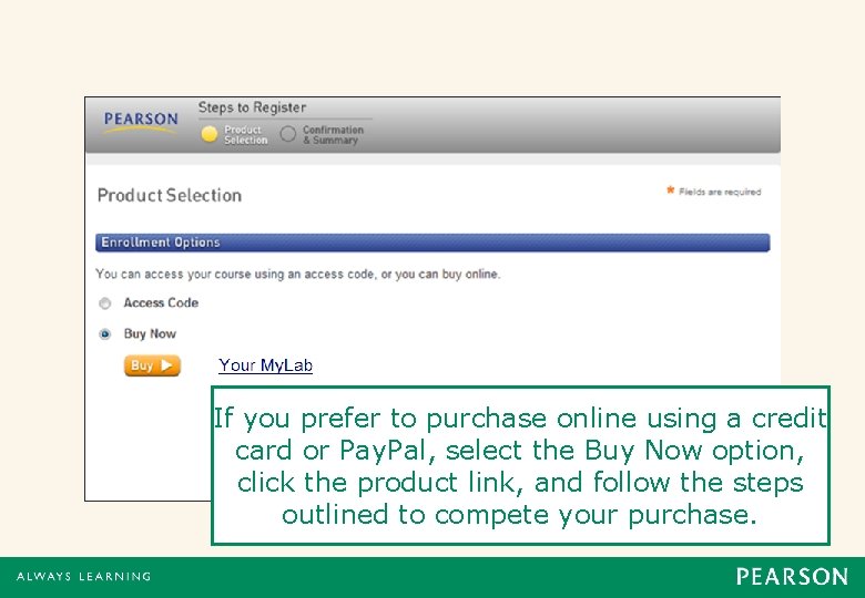 If you prefer to purchase online using a credit card or Pay. Pal, select If you prefer to purchase online using a credit card or Pay. Pal, select