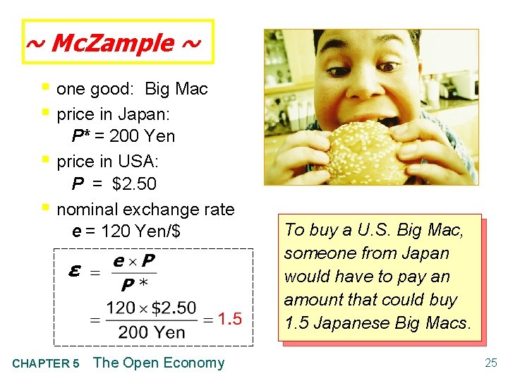 ~ Mc. Zample ~ § one good: Big Mac § price in Japan: §