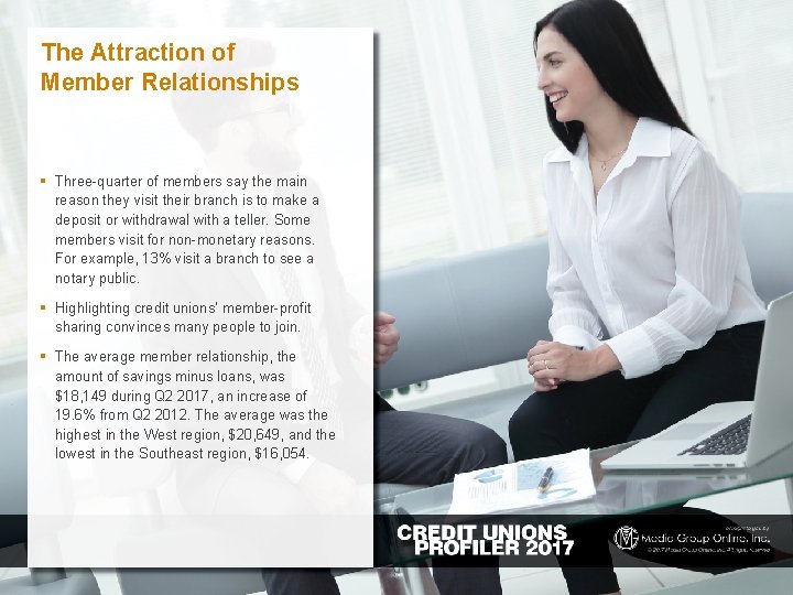 The Attraction of Member Relationships § Three-quarter of members say the main reason they