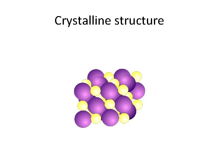 Crystalline structure 