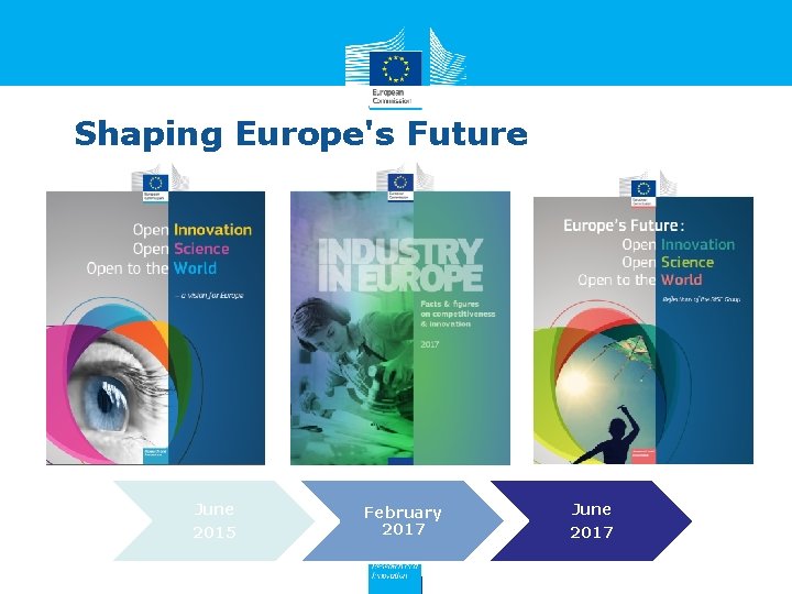 Shaping Europe's Future June 2015 February 2017 June 2017 