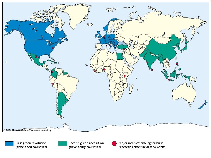 Figure 13 -6 Page 282 First green revolution (developed countries) Second green revolution (developing