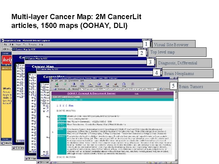 Multi-layer Cancer Map: 2 M Cancer. Lit articles, 1500 maps (OOHAY, DLI) 1 2 Multi-layer Cancer Map: 2 M Cancer. Lit articles, 1500 maps (OOHAY, DLI) 1 2