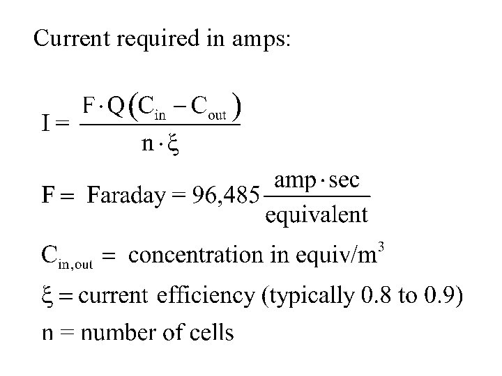 Current required in amps: 