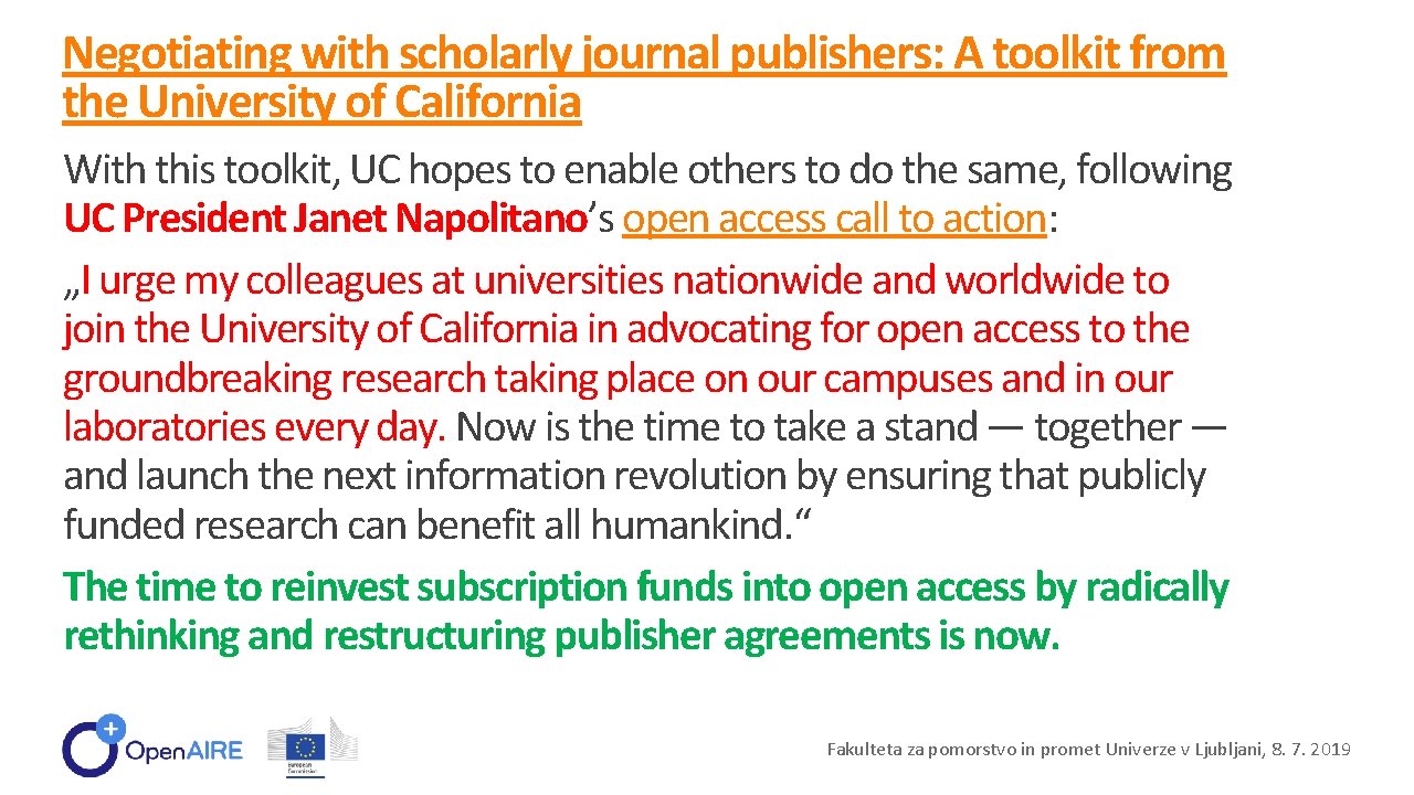 Negotiating with scholarly journal publishers: A toolkit from the University of California With this