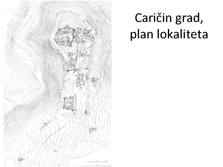 Caričin grad, plan lokaliteta 