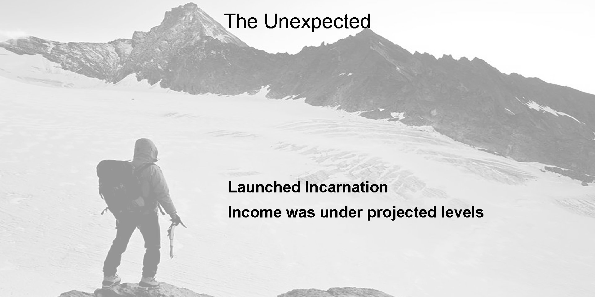 The Unexpected Launched Incarnation Income was under projected levels BOS 190902 - Sept 10