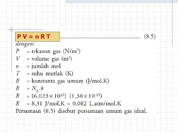 PV=n. RT 