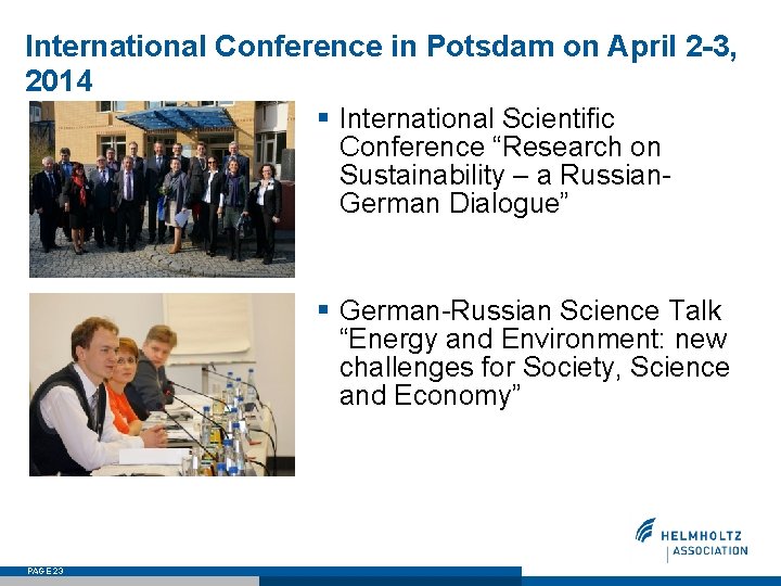 International Conference in Potsdam on April 2 -3, 2014 § International Scientific Conference “Research