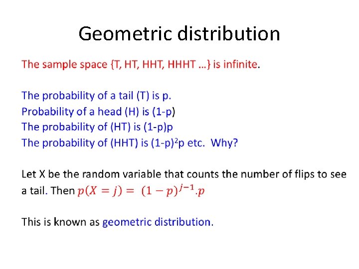 Geometric distribution • 