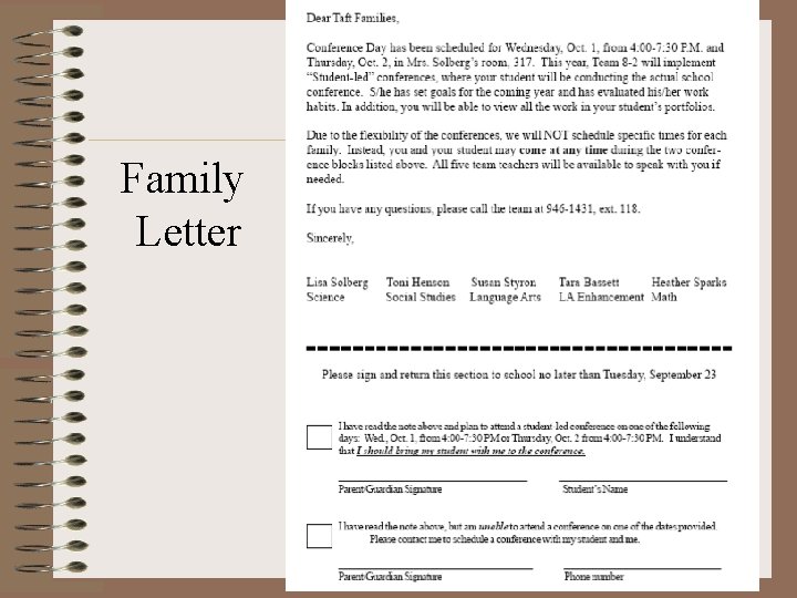 Family Letter 