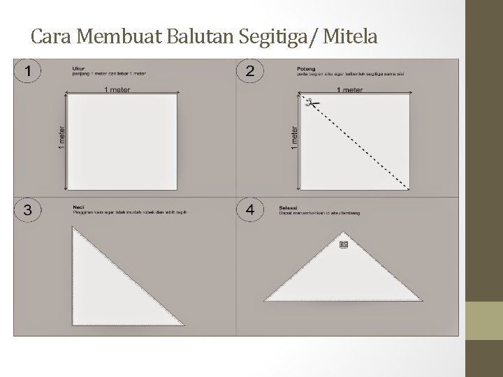 Cara Membuat Balutan Segitiga/ Mitela 