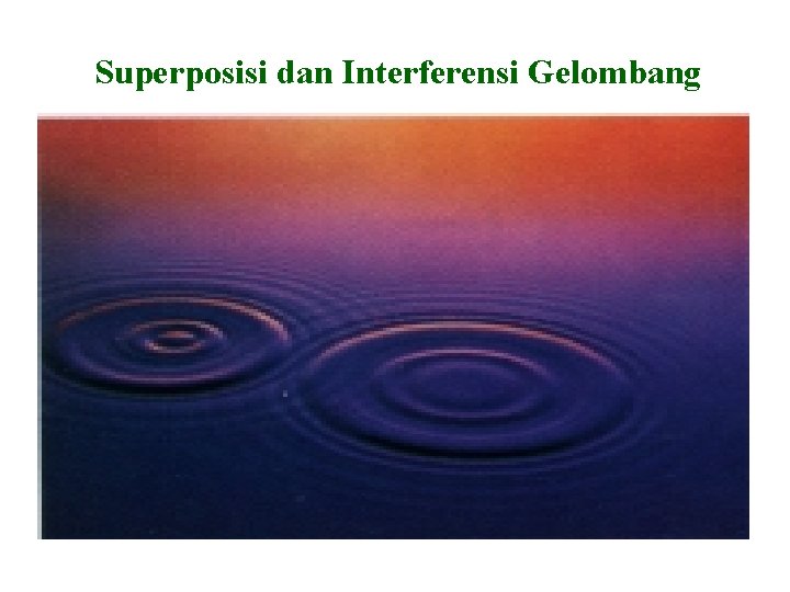 Superposisi dan Interferensi Gelombang 