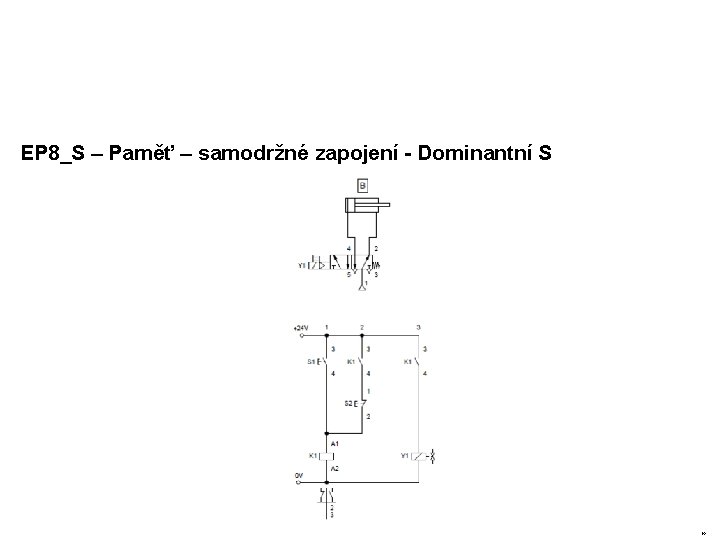 EP 8_S – Paměť – samodržné zapojení - Dominantní S 19 