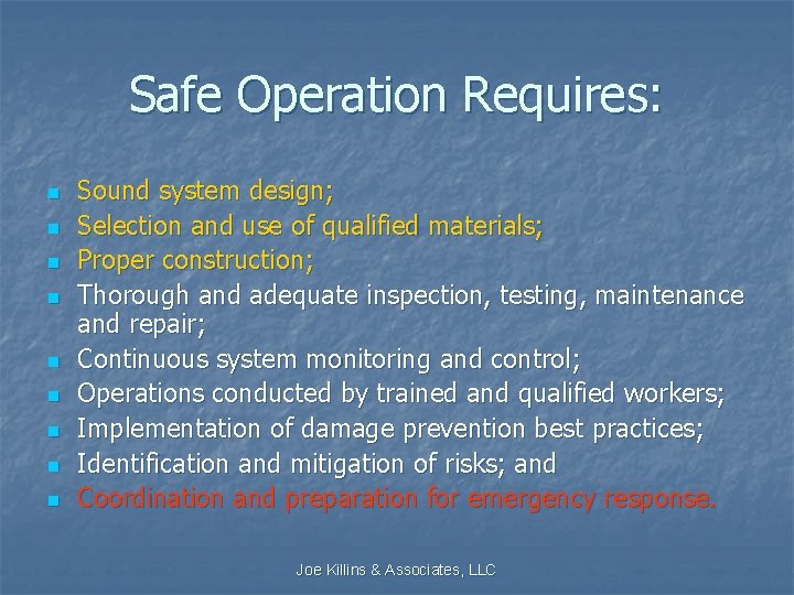 Safe Operation Requires: n n n n n Sound system design; Selection and use