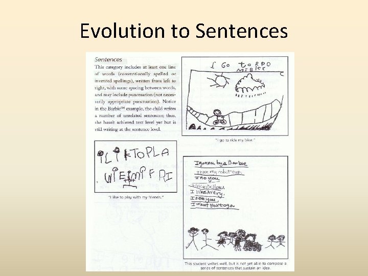 Evolution to Sentences 