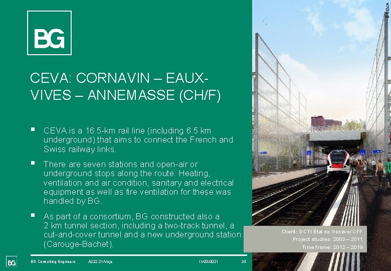 © CEVA: CORNAVIN – EAUXVIVES – ANNEMASSE (CH/F) § CEVA is a 16. 5