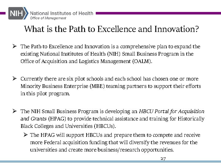 What is the Path to Excellence and Innovation? Ø The Path to Excellence and